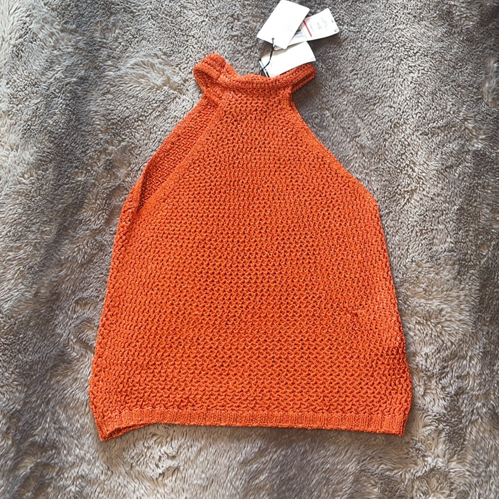 Mango Orange Cowl Neck Blouse ⛵️ - Picture 2 of 5